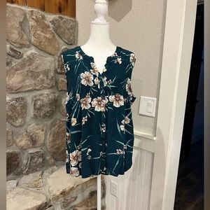 Sleeveless blouse!  Great for summer.  Knox Rose XXL